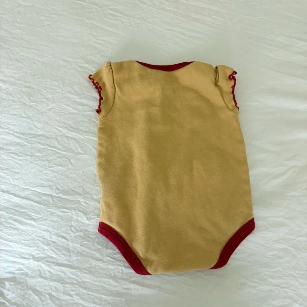 San Francisco 49ers Gold and Red Baby Onesie - (6-9 months)